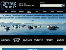 Tablet Screenshot of northtahoemarina.com